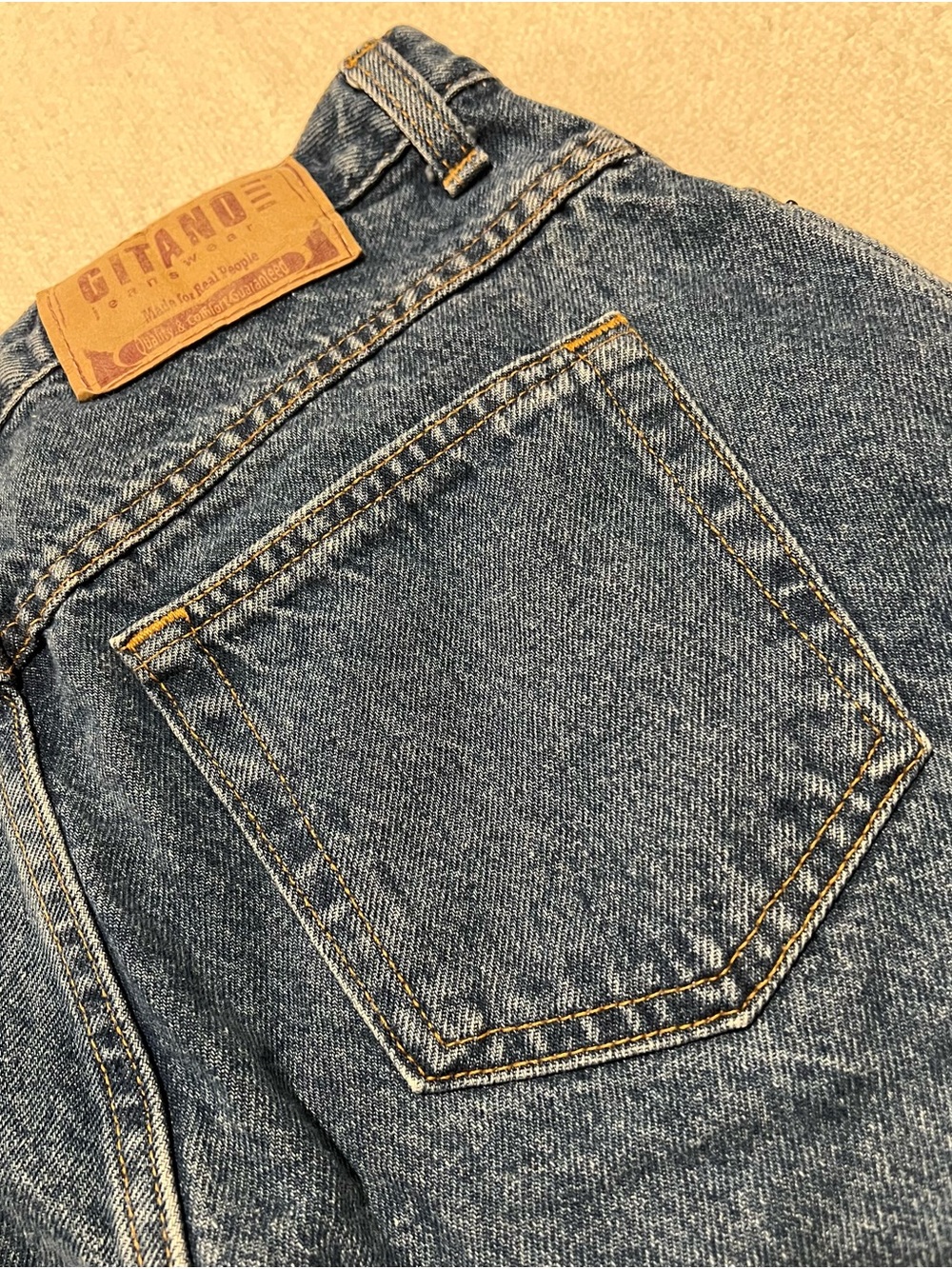 Gitano Women’s Blue Relaxed Denim High Waisted Vintage Mom Jeans
